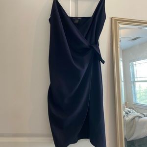 Aqua Brand Navy Wrap Dress